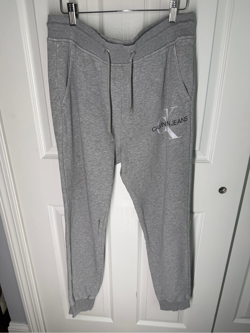 Calvin Klein Jeans Light Gray Men's Jogger Sweatpants